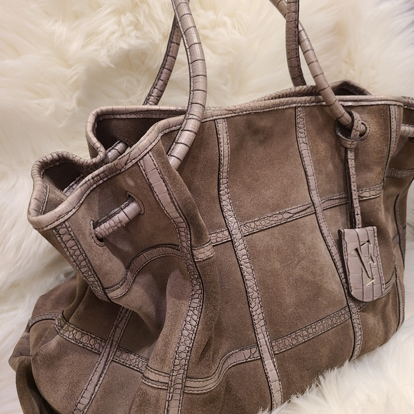 FURLA Suède and leather bag - Picture 5 of 13